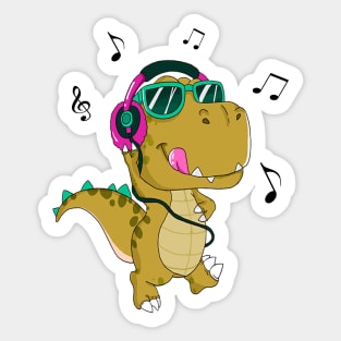 Vibing Dragon Sticker